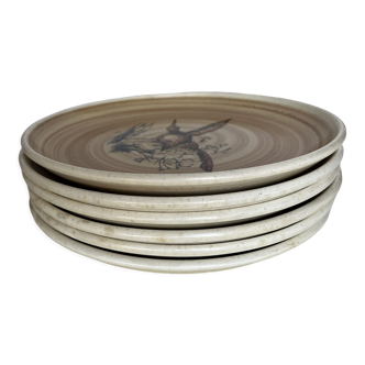 6 ceramic plates