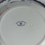 6 antique plates Creil & Montereau Sunflower model blue – 19th century