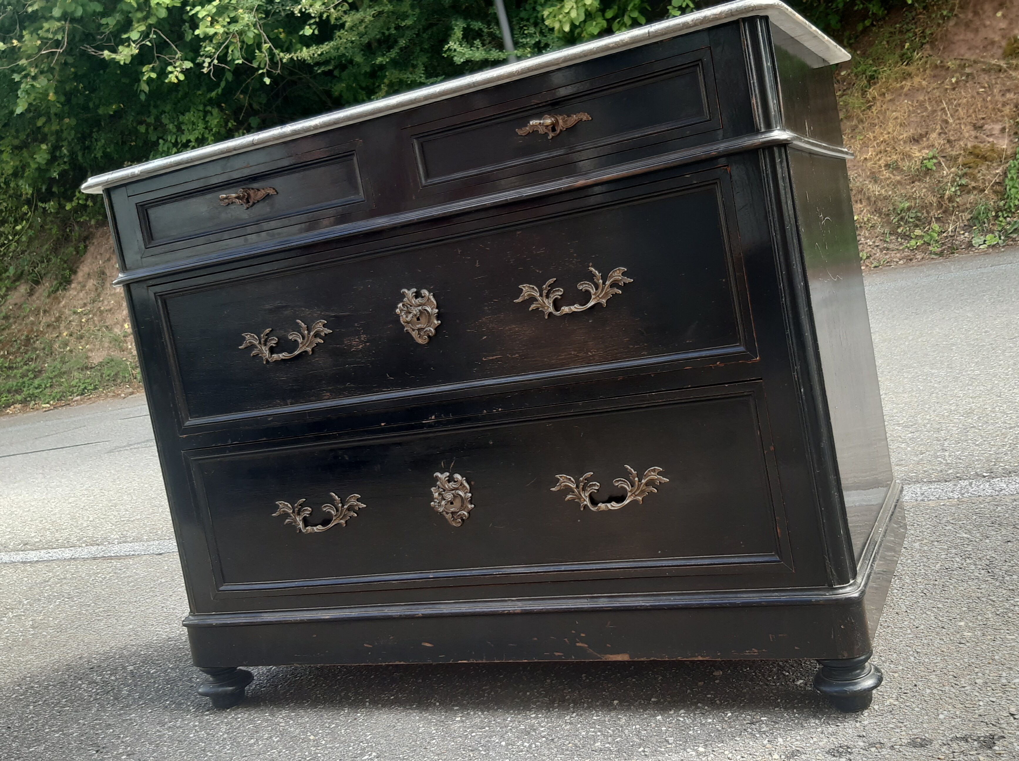 Commode marbre début XXème