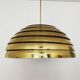 Brass Dome Pendant Lamp by Vereinigte Werkstätten