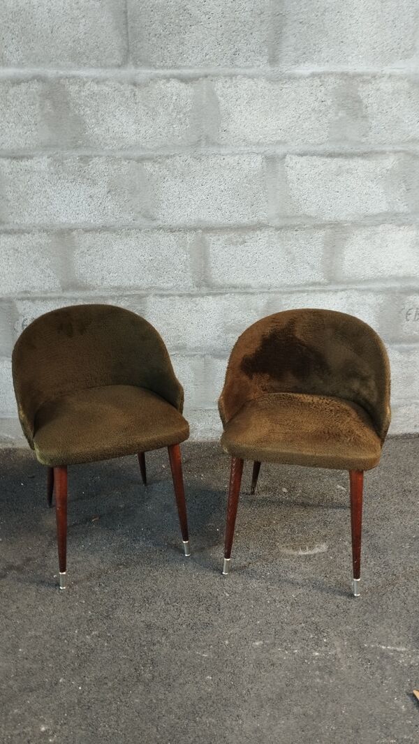 Chaises moumoute 60's