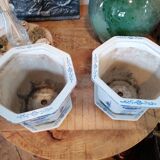 2 English Chinese flower pot covers