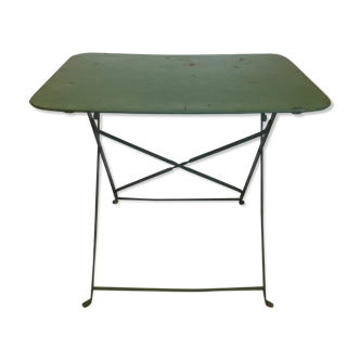 Old folding bistro table