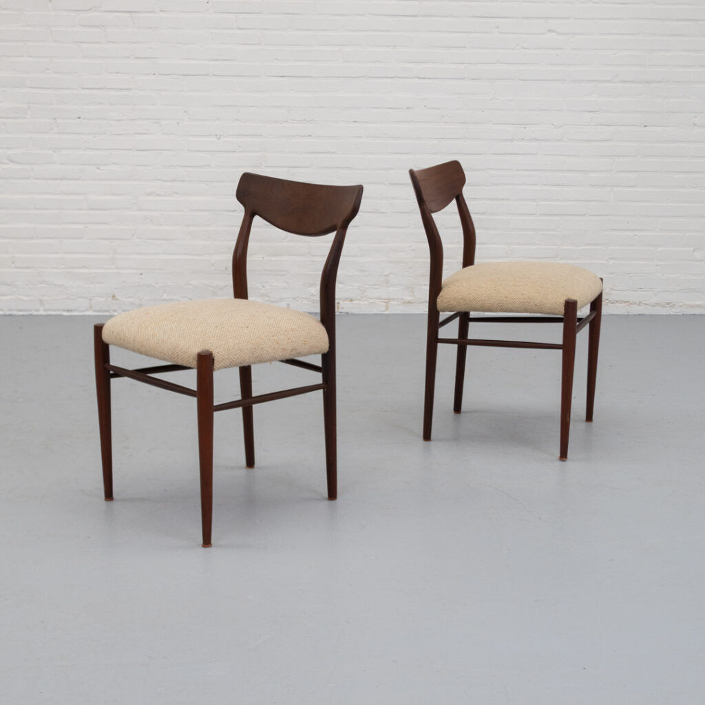 Set of 4 dining chairs by Lübke, 1960s