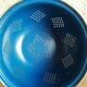Vintage blue enamelled strainer