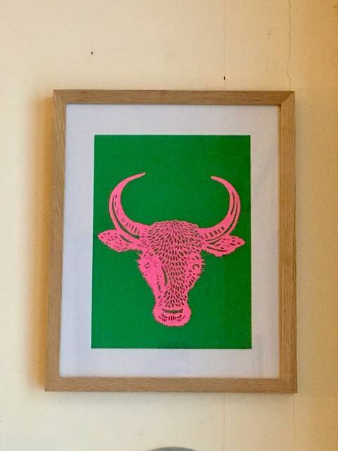 Colour paper artwork the beast