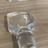 Very beautiful bottle / carafe, square in very heavy “crystal”
