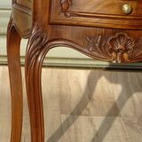 Small walnut bedside table in Louis XV style.