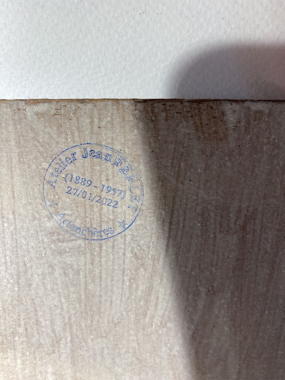 Painting landscape stamp of the artist's studio circa 1940