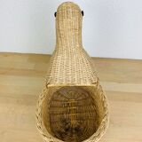 Duck wicker basket