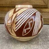 Pair of 2-handled ball vases by Hélène Moisand circa 1950