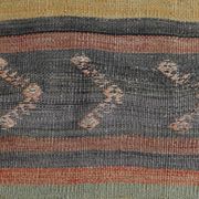 Tapis Kilim à rayures rouges et vertes, 130 x 205 cm