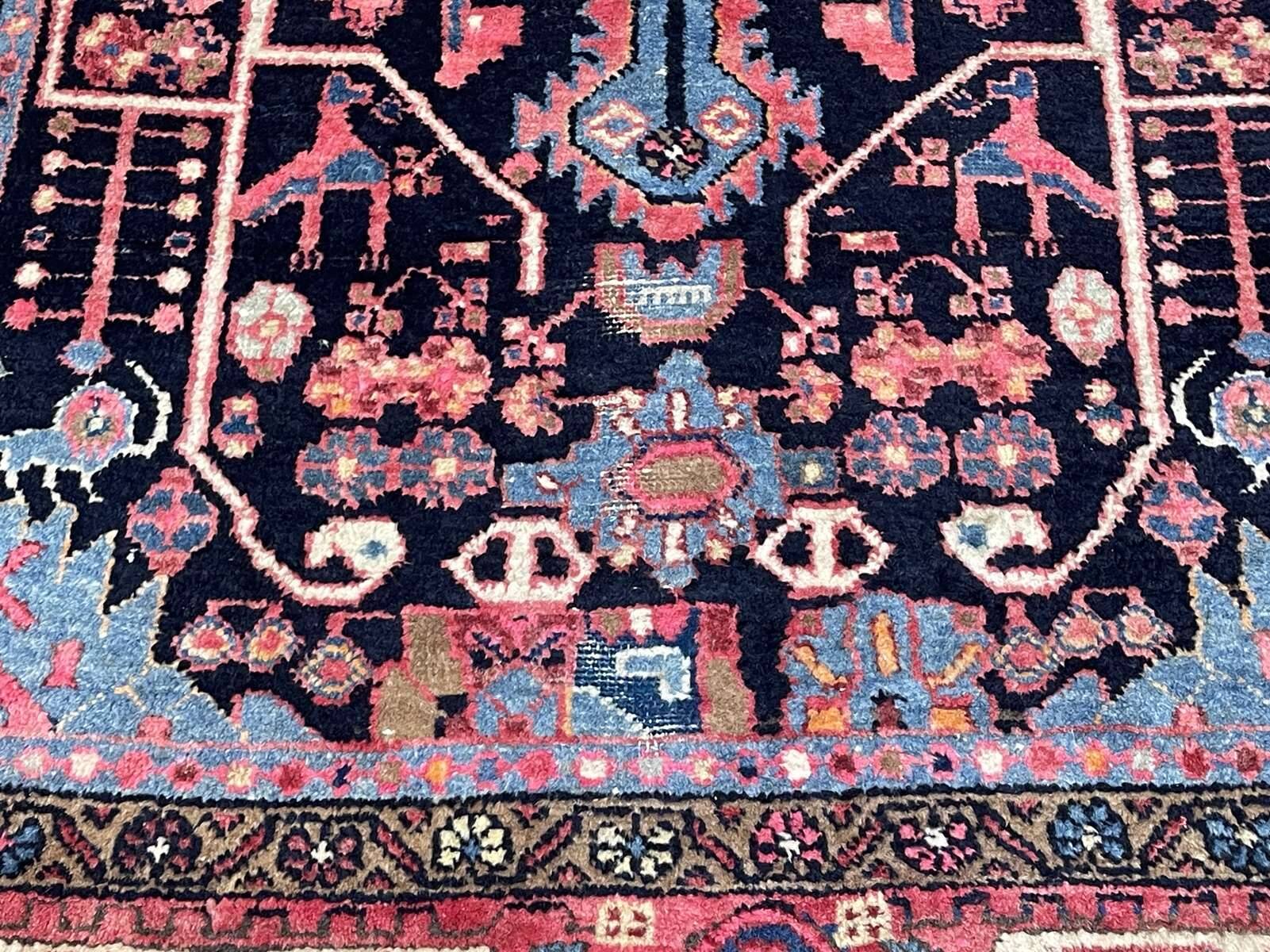 Handmade wool Iranian carpet - 2.27m x 1.37m