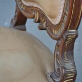 Set of 6 chairs style Louis XV Walnut end XIX