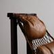 Jangada lounge chair with ottoman in cognac leather by Jean Gillon, Brazil, 1960s