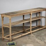 Large console in raw wood