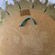 Vintage 1960 sun mirror witch's eye gold convex - 48 cm