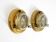 A pair of large, heavy 50s maritime ship wall lamps made of brass and glass