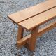 Solid elm bench from the 70s