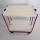 Vintage serving table in painted steel sheet from the years 80