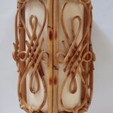 Vintage bamboo wall lamp
