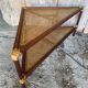 Table Basse Triangulaire Bambou Rotin + Plateaux Cannées Modèle Unique