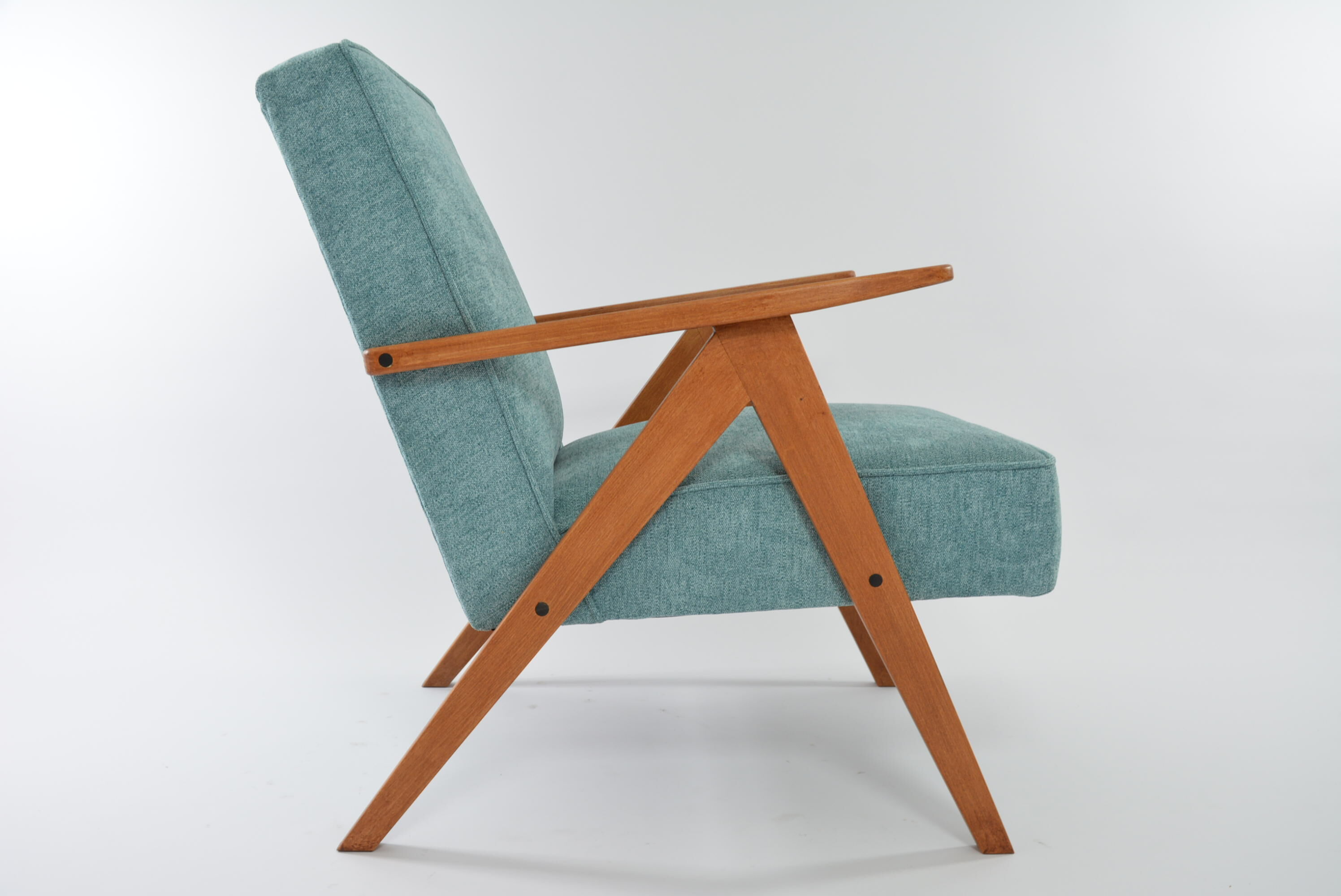 Fauteuil Komas canard chiné