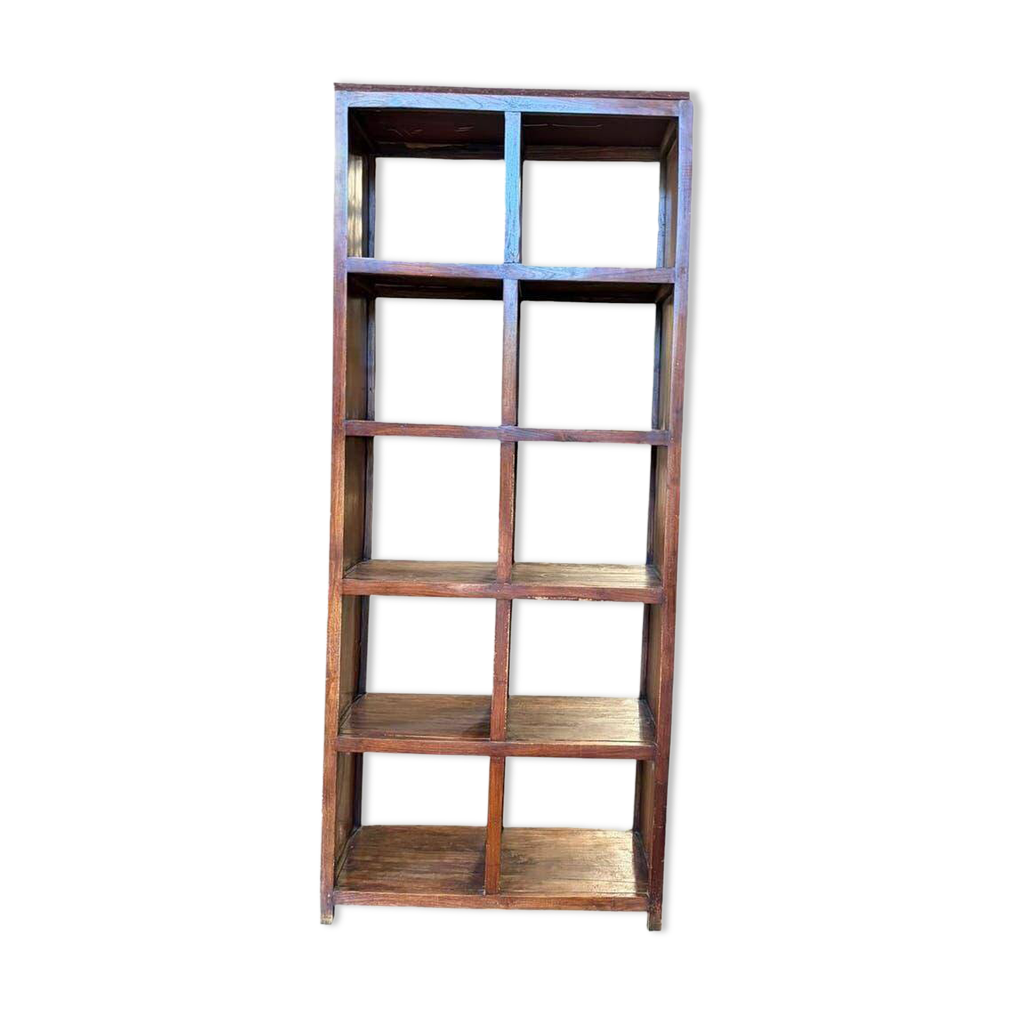 Vintage wooden bookshelf/storage unit.