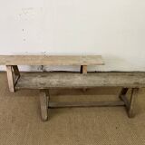 Pair of vintage wooden benches