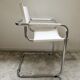 White leather desk