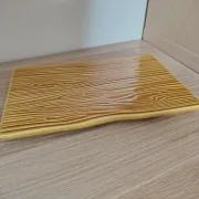 Beautiful vintage plate "faux bois" verceram 4565 from the 60s/70s.