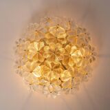 Plafonnier Fleur en Verre de Murano par Ernst Palme, Allemagne, années 1970