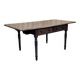 Table bureau anglaise en acajou XIXème avec 2 tiroirs