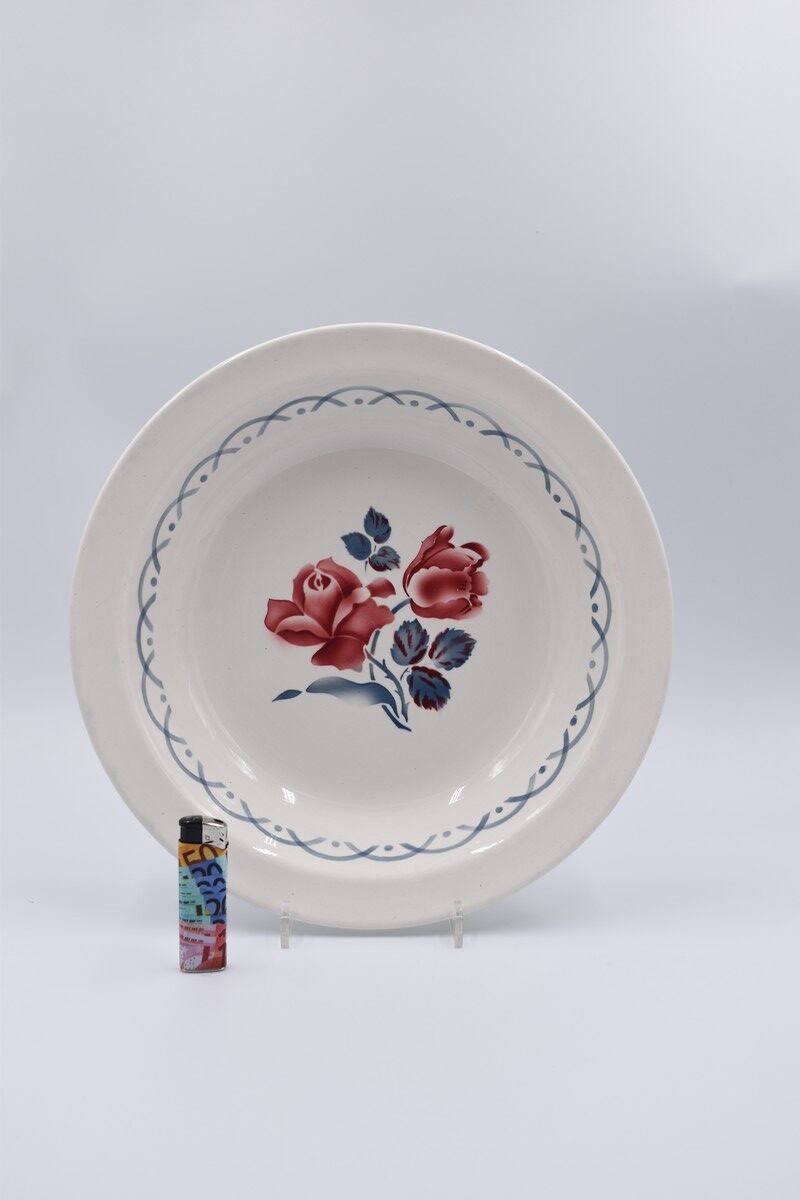 Round hollow dish décor Cannes by Digoin Sarreguemines