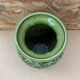 Ancien vase ironstone céramique verte décor relief made in england vintage