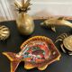 Fish trinket bowl signed Vallauris