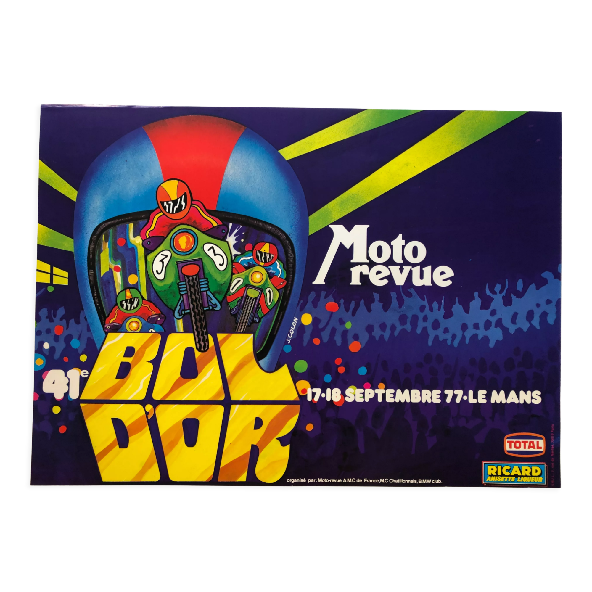 Original poster 41st Bol d'Or Le Mans 1977