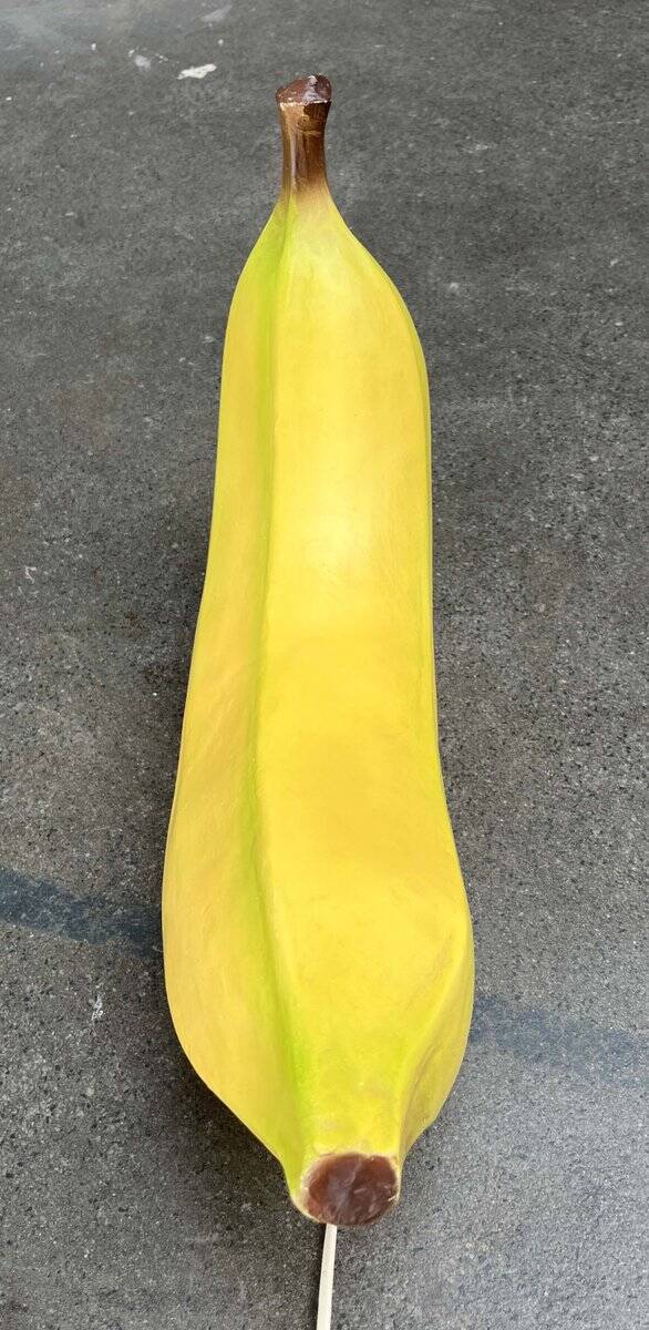 Postmodern banana floor lamp by Heico, 1980s.