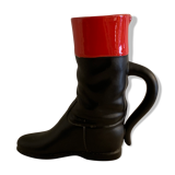 Pol Chambost red and black red and black boot ceramic vase