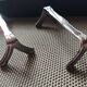 Set of 6 Ercuis modernist silver plated metal knife rests - 1960s/1970s