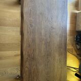 Brutalist elm table
