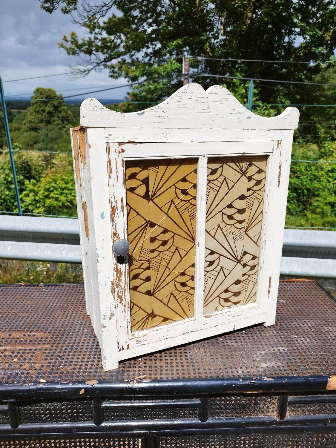 Old glass cabinet pharmacy cabinet