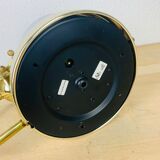 Brass wall lamp and opaline globe