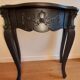Baroque console black steel