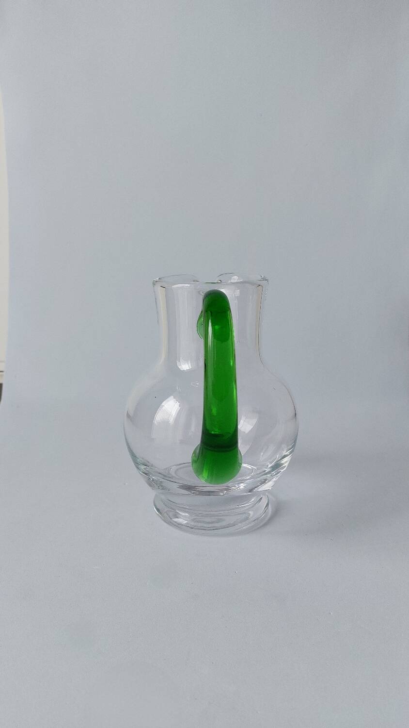 Carafe vert vin Alsace vaisselle vintage