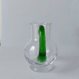 Green carafe Alsace wine vintage tableware