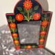 Bohemian mirror in painted wood