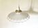 Pendant light with clear and frosted glass bowl