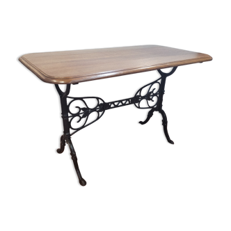 Bistro table cast iron base 112cms long