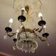 6-light hot air balloon chandelier with crystal pendants, late 19th century